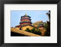 Tower in The Pavilion of Buddhist Fragrance, Beijing, China Fine Art Print