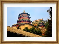 Tower in The Pavilion of Buddhist Fragrance, Beijing, China Fine Art Print