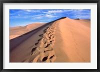 China, Dunhuang, Desert winds, Footprints Fine Art Print