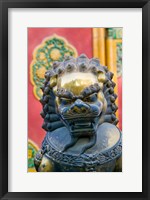 Bronze Lion, The Forbidden City, Beijing, China Fine Art Print