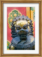 Bronze Lion, The Forbidden City, Beijing, China Fine Art Print