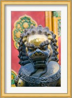 Bronze Lion, The Forbidden City, Beijing, China Fine Art Print