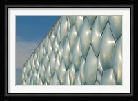 China, Beijing. National Aquatics, Modern building Fine Art Print
