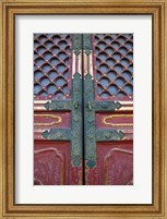Hall of Supreme Harmony-door detail, The Forbidden City, Beijing, China Fine Art Print