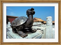 China, Beijing, Forbidden City, Turtle statue Fine Art Print