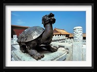 China, Beijing, Forbidden City, Turtle statue Fine Art Print