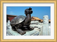 China, Beijing, Forbidden City, Turtle statue Fine Art Print