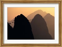China, Huangshan Mountains, Sunlight Fine Art Print