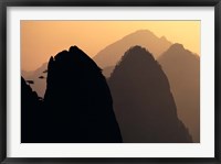 China, Huangshan Mountains, Sunlight Fine Art Print