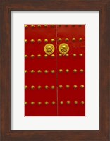 Red Gates by Forbidden City, Beijing, China Fine Art Print