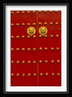 Red Gates by Forbidden City, Beijing, China Fine Art Print