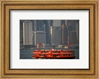 Star Ferry in Hong Kong Harbor, Hong Kong, China Fine Art Print