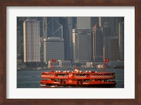 Star Ferry in Hong Kong Harbor, Hong Kong, China Fine Art Print
