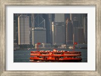 Star Ferry in Hong Kong Harbor, Hong Kong, China Fine Art Print