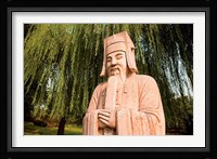 China, Beijing, Ming Dynasty Tombs, Stone statue Fine Art Print