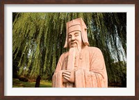China, Beijing, Ming Dynasty Tombs, Stone statue Fine Art Print