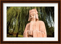 China, Beijing, Ming Dynasty Tombs, Stone statue Fine Art Print