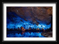 China, Guilin, Reed Flute Cave natural formations Fine Art Print