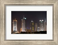 High Rise Office Towers and Skyscrapers Line Pudong Economic Zone, Shanghai, China Fine Art Print