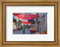 Hutong in Market Street, Beijing, China Fine Art Print