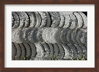 Ceramic Roof Tiles For Sale, Jianchuan County, Yunnan Province, China Fine Art Print