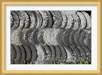 Ceramic Roof Tiles For Sale, Jianchuan County, Yunnan Province, China Fine Art Print