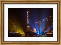 Oriental Pearl TV Tower in Pudong Park, Shanghai, China Fine Art Print