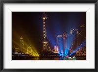 Oriental Pearl TV Tower in Pudong Park, Shanghai, China Fine Art Print