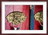 Dragon Head Door Grip, Likir, Ladakh, India Fine Art Print