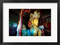 Golden Maitreya Buddha, Thiksey Monastery, Thiksey, Ladakh, India Fine Art Print