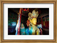 Golden Maitreya Buddha, Thiksey Monastery, Thiksey, Ladakh, India Fine Art Print