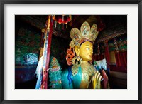 Golden Maitreya Buddha, Thiksey Monastery, Thiksey, Ladakh, India Fine Art Print