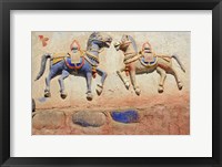 India, Ladakh, Thiksey, Indian and Buddhist gods Fine Art Print