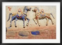 India, Ladakh, Thiksey, Indian and Buddhist gods Fine Art Print