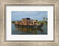 Cruise Boat in Backwaters, Kerala, India Fine Art Print