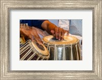 Drum Player's Hands, Varanasi, India Fine Art Print