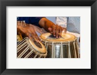 Drum Player's Hands, Varanasi, India Fine Art Print