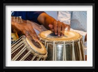 Drum Player's Hands, Varanasi, India Fine Art Print