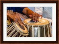 Drum Player's Hands, Varanasi, India Fine Art Print