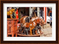 Souvenir Tiger Sculptures, New Delhi, India Fine Art Print