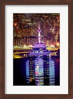 Hong Kong from Victoria Peak with The Center, China Fine Art Print