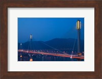Hong Kong, Ting Kau Bridge, Tsing Yi Island, Ting Kau Fine Art Print