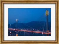 Hong Kong, Ting Kau Bridge, Tsing Yi Island, Ting Kau Fine Art Print