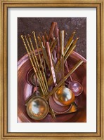 Metal spoons, Lijiang Market, Lijiang, Yunnan Province, China Fine Art Print