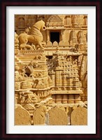 Carvings on Jain Temple, Jaisalmer, India Fine Art Print