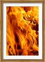 Close-up of fire flames, Jodhpur, India Fine Art Print