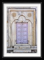 Lavender colored door, Taj Mahal, Agra, India Fine Art Print