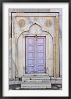 Lavender colored door, Taj Mahal, Agra, India Fine Art Print