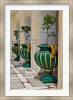 Plant Pots, Raj Palace Hotel, Jaipur, India Fine Art Print