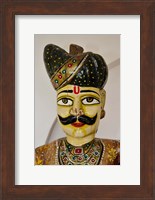 Statue Head, Raj Palace Hotel, Jaipur, India Fine Art Print